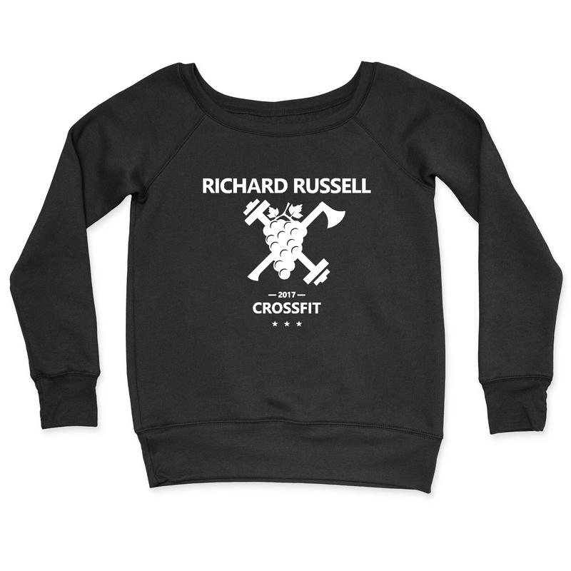 Womens 2X-Large BLACK CrewNeck