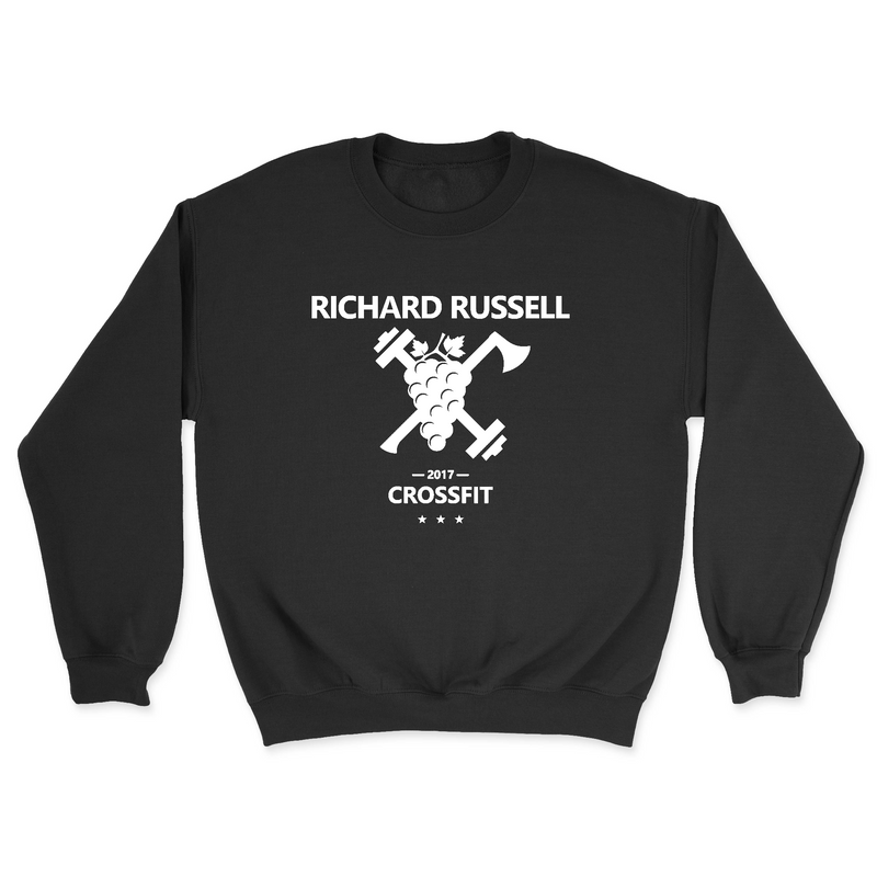Mens 2X-Large BLACK Midweight Sweatshirt