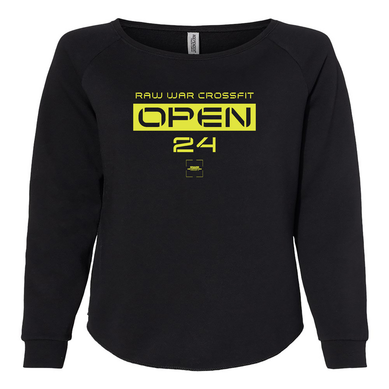 Womens 2X-Large BLACK CrewNeck