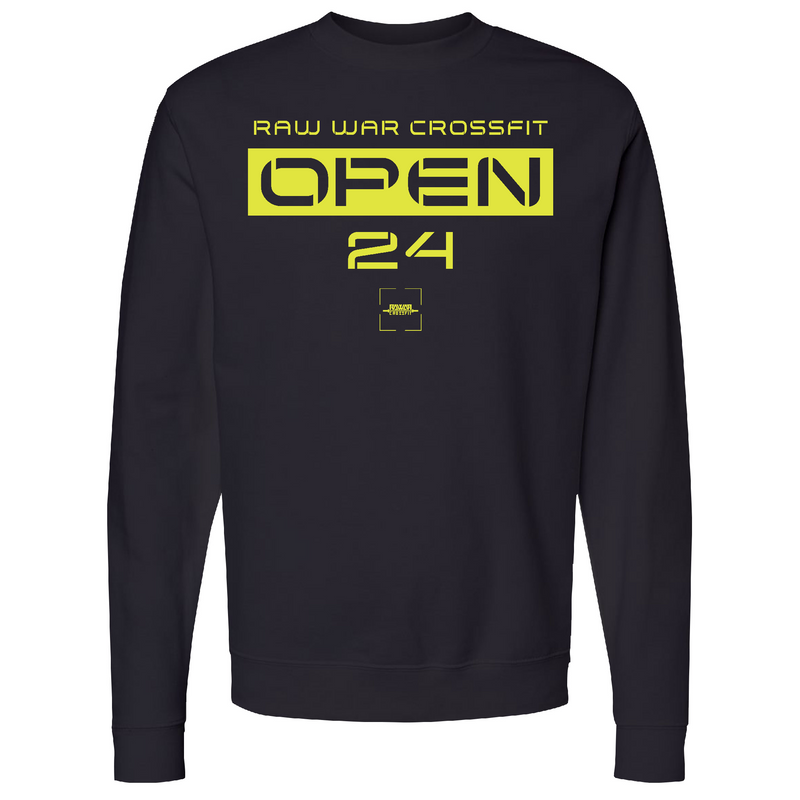 Mens 2X-Large BLACK Midweight Sweatshirt