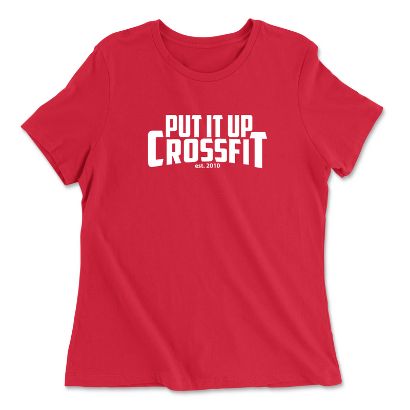 Womens 2X-Large RED Relaxed Jersey T-Shirt