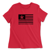 Womens 2X-Large RED Relaxed Jersey T-Shirt