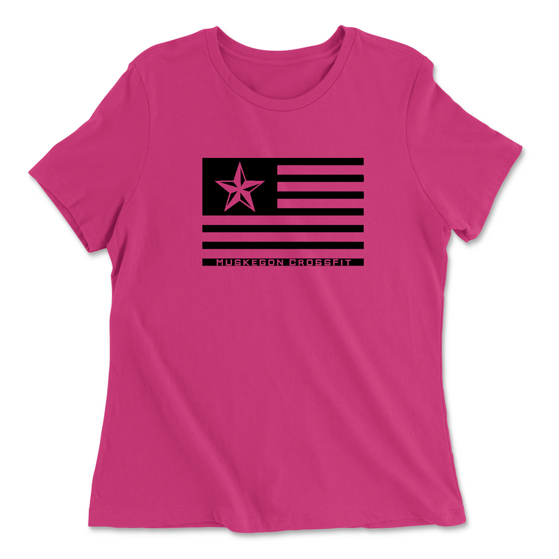 Womens 2X-Large BERRY Relaxed Jersey T-Shirt