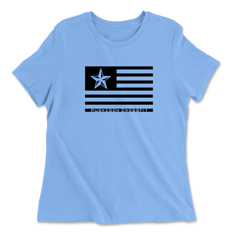 Womens 2X-Large CAROLINA_BLUE Relaxed Jersey T-Shirt