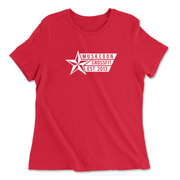 Womens 2X-Large RED Relaxed Jersey T-Shirt