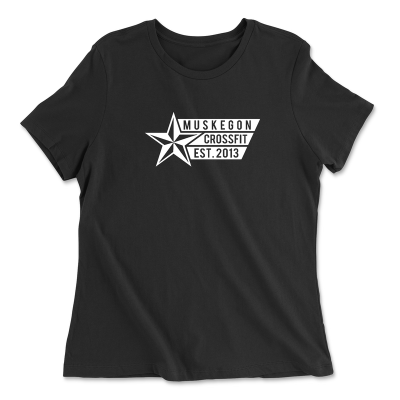 Womens 2X-Large BLACK Relaxed Jersey T-Shirt