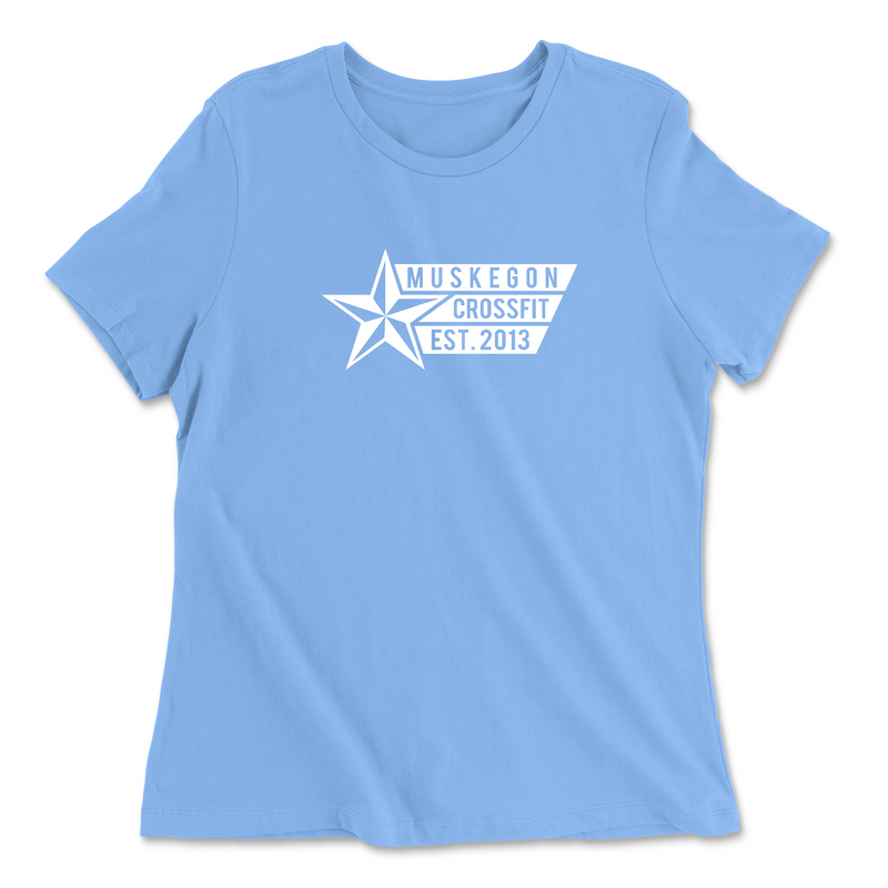 Womens 2X-Large CAROLINA_BLUE Relaxed Jersey T-Shirt