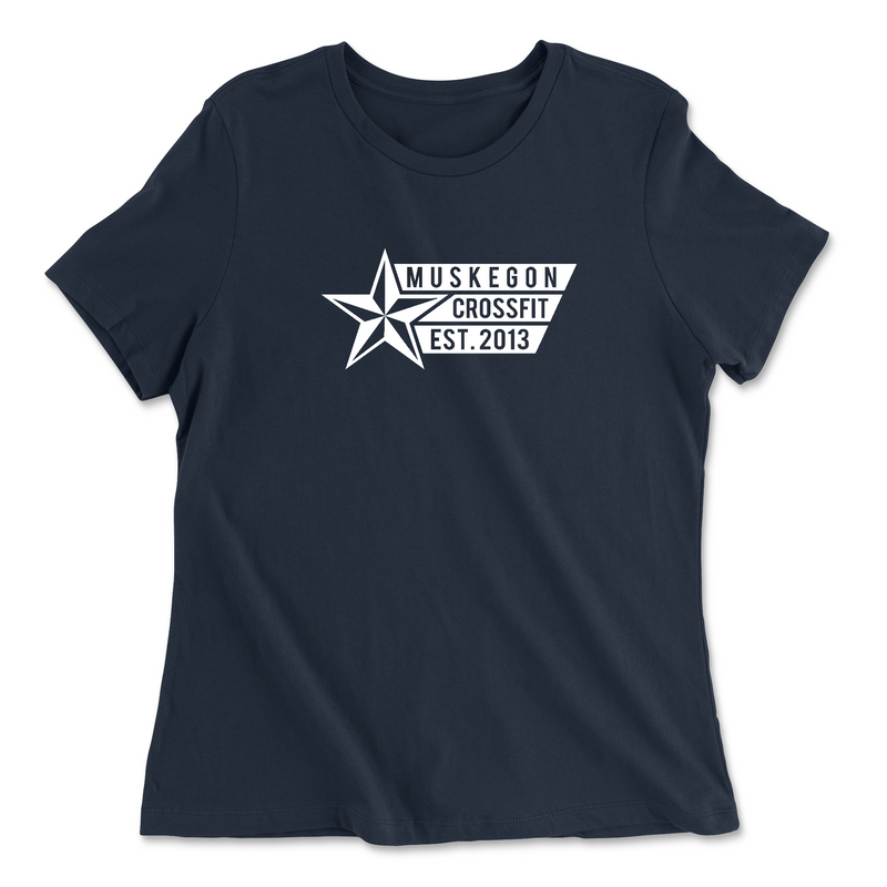 Womens 2X-Large NAVY Relaxed Jersey T-Shirt