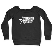 Womens 2X-Large BLACK CrewNeck