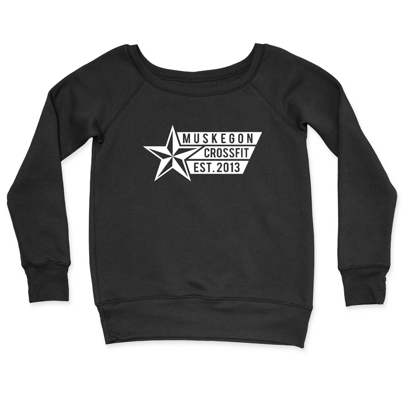 Womens 2X-Large BLACK CrewNeck