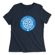 Womens 2X-Large NAVY Relaxed Jersey T-Shirt