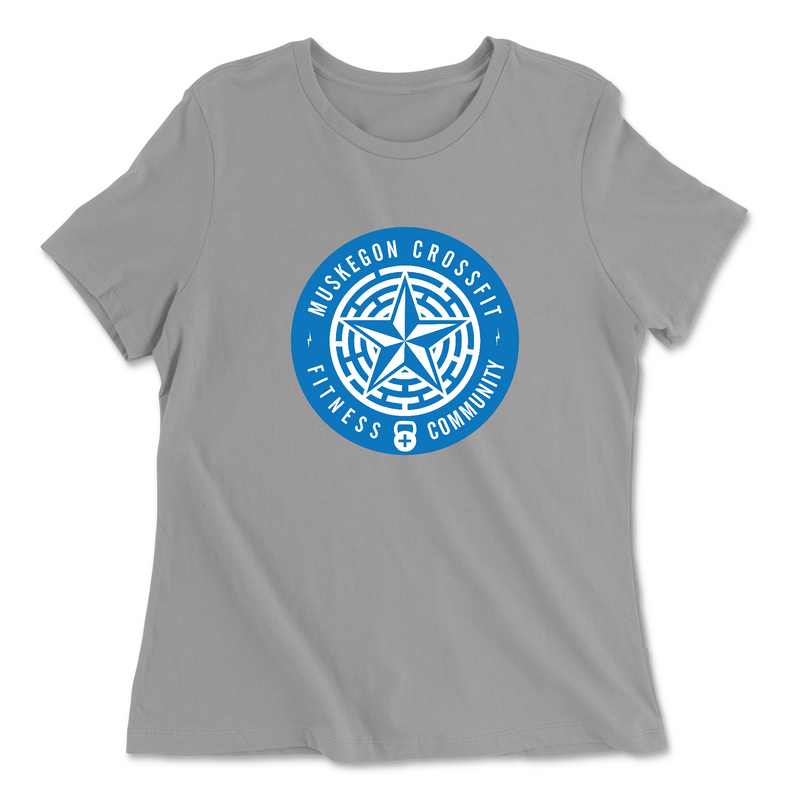 Womens 2X-Large SOLID_ATHETIC_GREY Relaxed Jersey T-Shirt