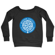 Womens 2X-Large BLACK CrewNeck
