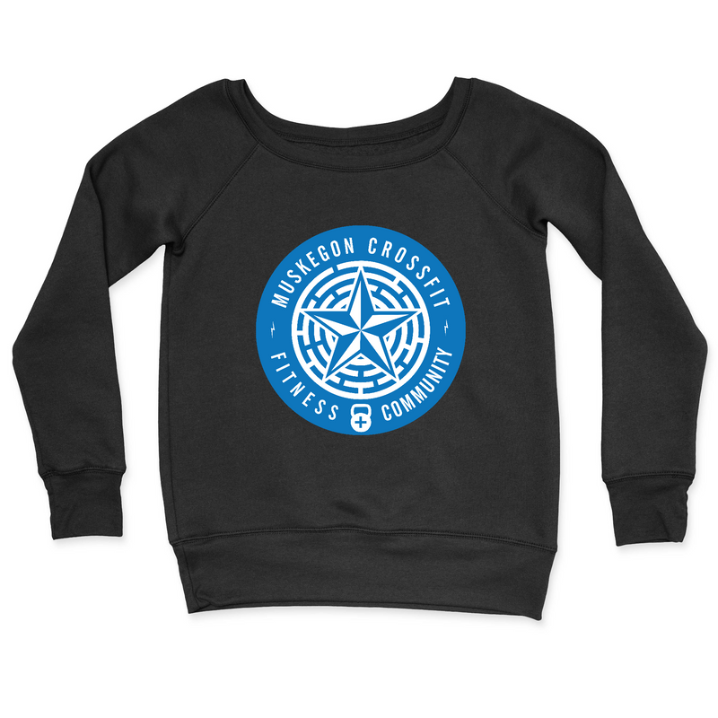 Womens 2X-Large BLACK CrewNeck