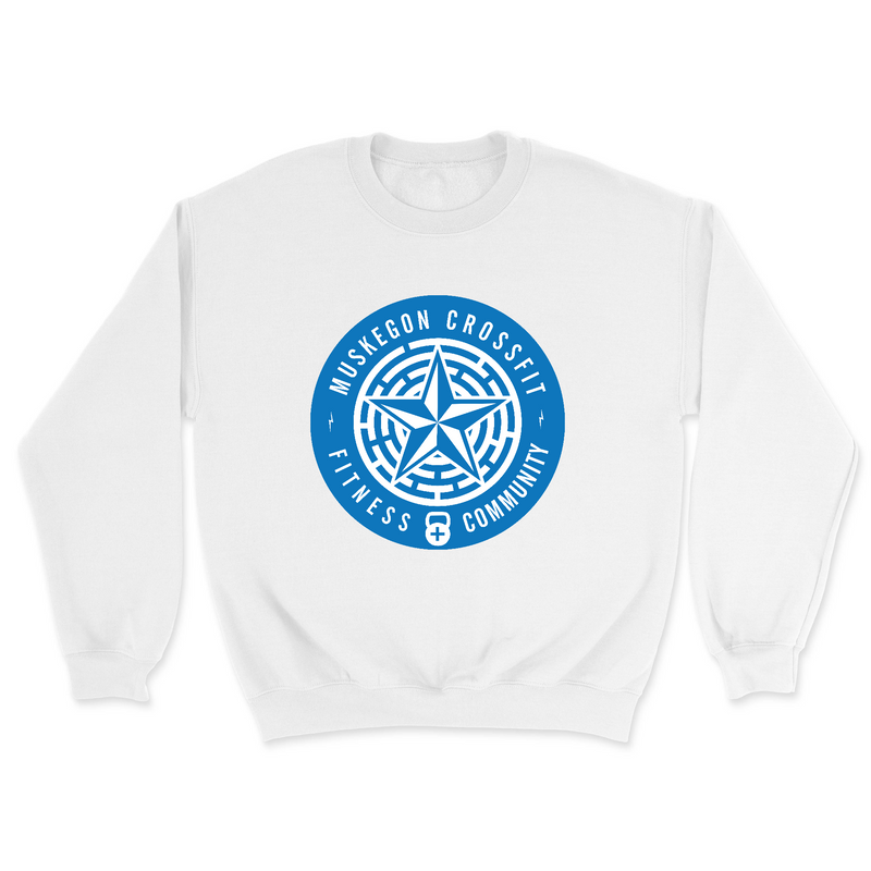 Mens 2X-Large WHITE Midweight Sweatshirt