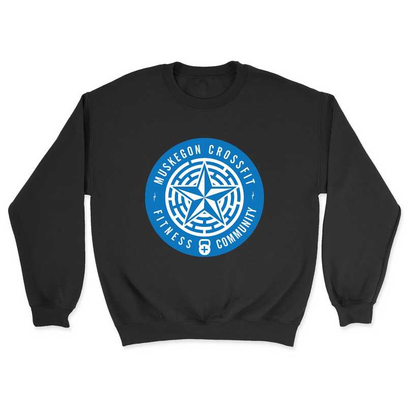 Mens 2X-Large BLACK Midweight Sweatshirt