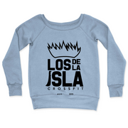 Womens 2X-Large MISTY_BLUE CrewNeck
