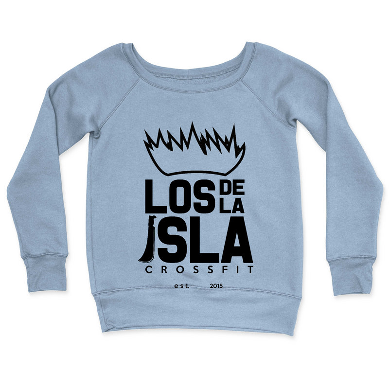 Womens 2X-Large MISTY_BLUE CrewNeck