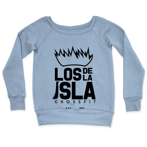 Womens 2X-Large MISTY_BLUE CrewNeck