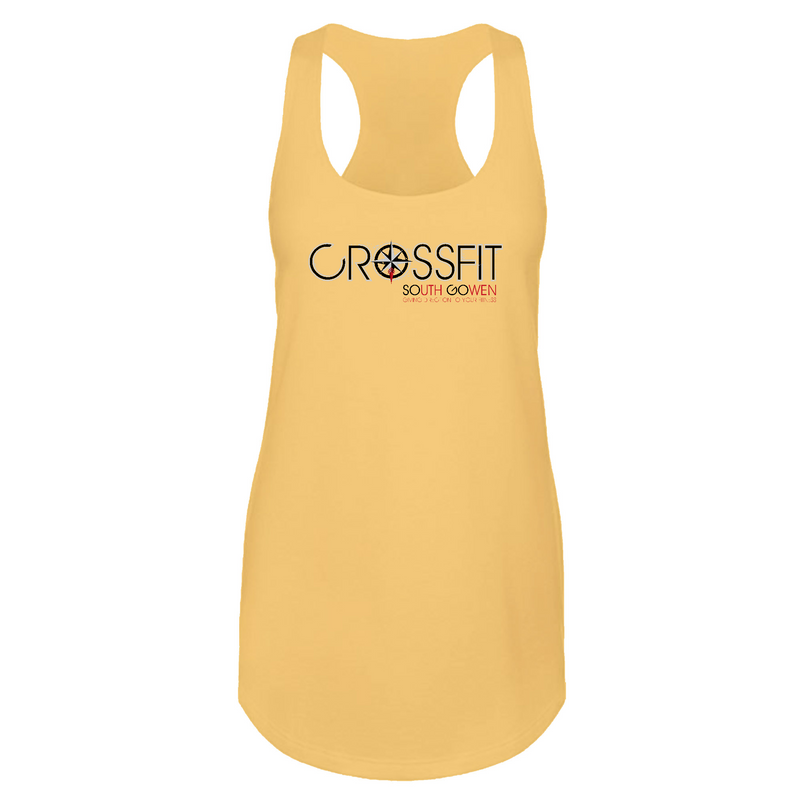 Womens 2X-Large Banana Cream Tank Top (Front Print Only)