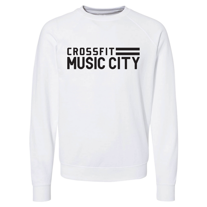 Mens 2X-Large WHITE CrewNeck