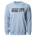 Mens 2X-Large MISTY_BLUE CrewNeck
