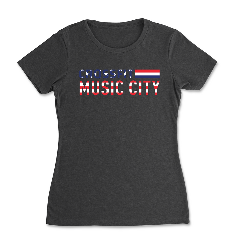 CrossFit Music City - Flag - Womens - T-Shirt