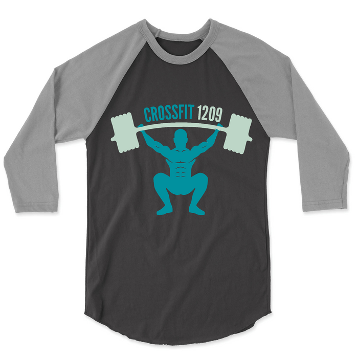 Mens 2X-Large VINTAGE_SMOKE_GRAPHITE_HEATHER 3/4 Sleeve