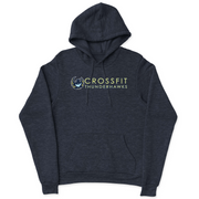 Mens 2X-Large NAVY_HEATHER Hooded T-Shirt