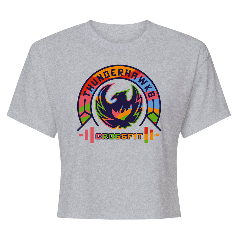 CrossFit ThunderHawk Multicolored Womens - Crop Top T-Shirt