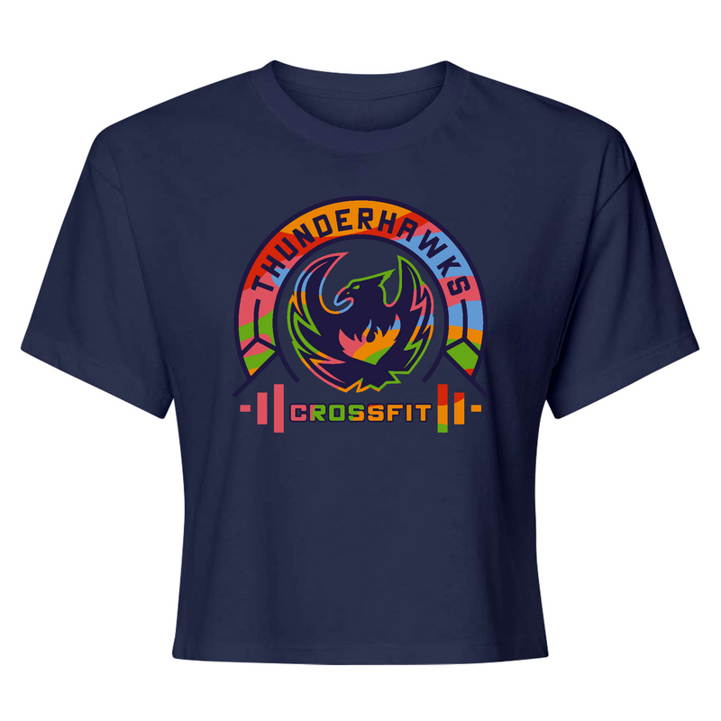 CrossFit ThunderHawk Multicolored Womens - Crop Top T-Shirt