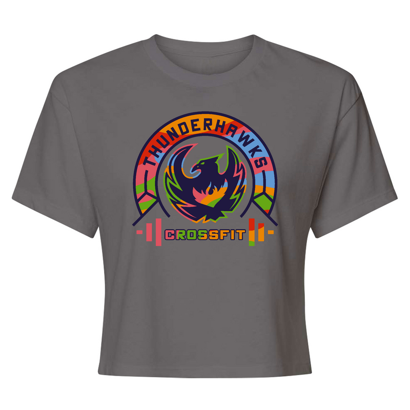 CrossFit ThunderHawk Multicolored Womens - Crop Top T-Shirt