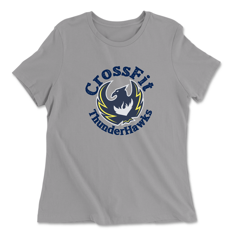 Womens 2X-Large SOLID_ATHETIC_GREY Relaxed Jersey T-Shirt