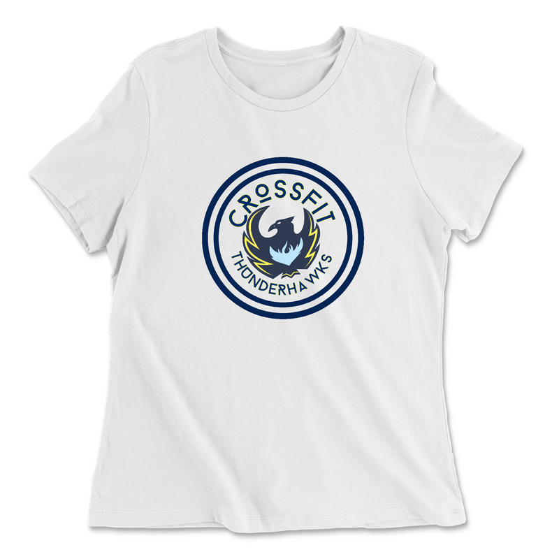 Womens 2X-Large WHITE Relaxed Jersey T-Shirt