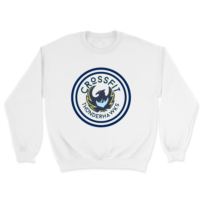 Mens 2X-Large WHITE Midweight Sweatshirt