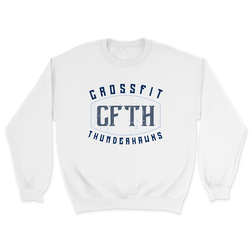 Mens 2X-Large WHITE Midweight Sweatshirt
