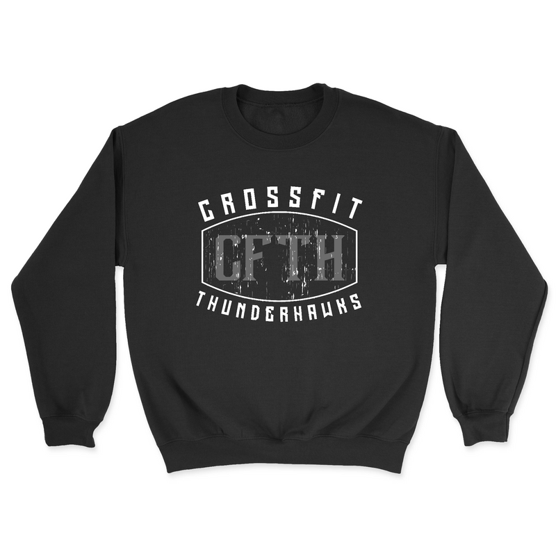 Mens 2X-Large BLACK Midweight Sweatshirt