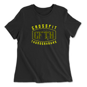 Womens 2X-Large BLACK Relaxed Jersey T-Shirt