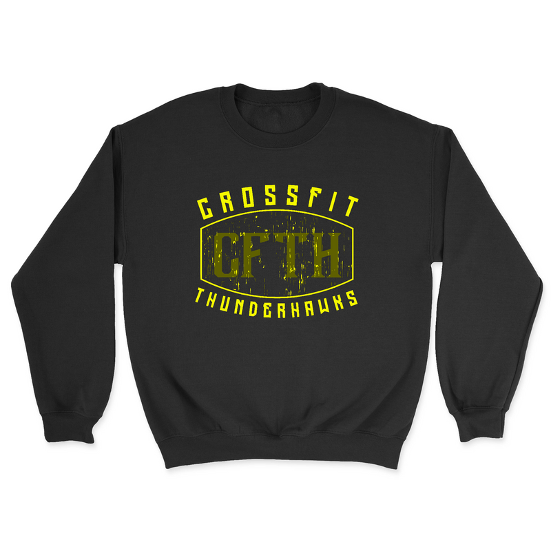 Mens 2X-Large BLACK Midweight Sweatshirt