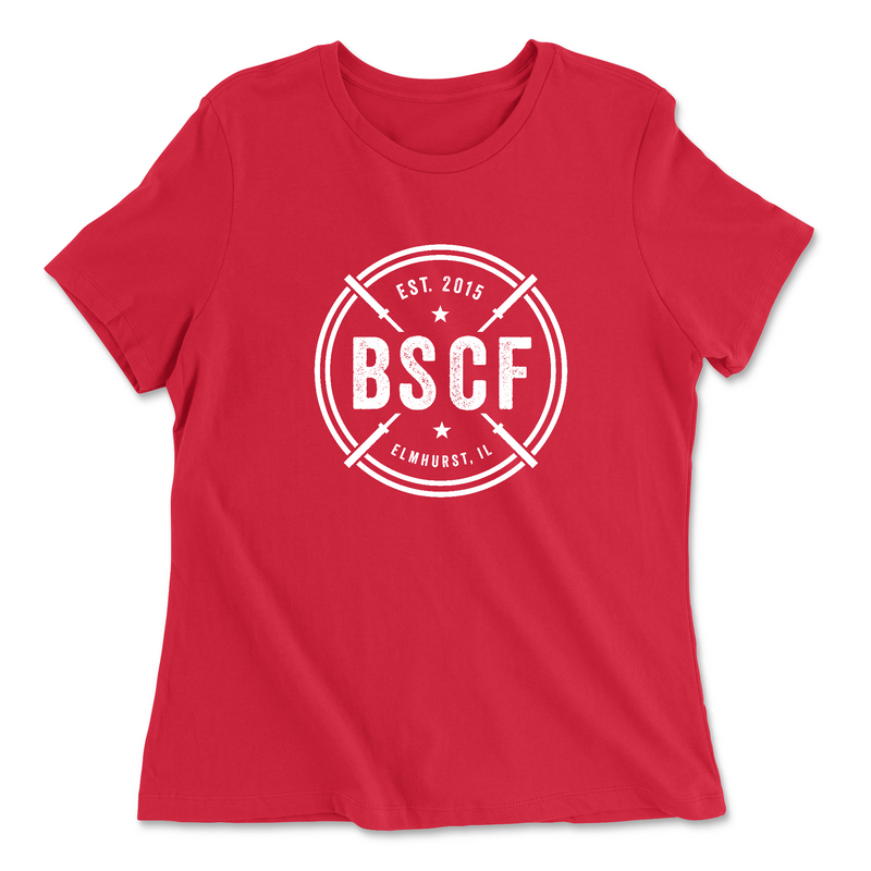 Womens 2X-Large RED Relaxed Jersey T-Shirt