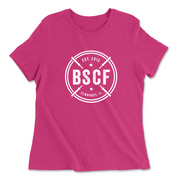 Womens 2X-Large BERRY Relaxed Jersey T-Shirt