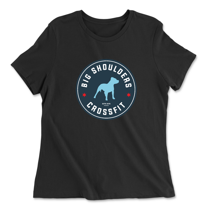 Womens 2X-Large BLACK Relaxed Jersey T-Shirt