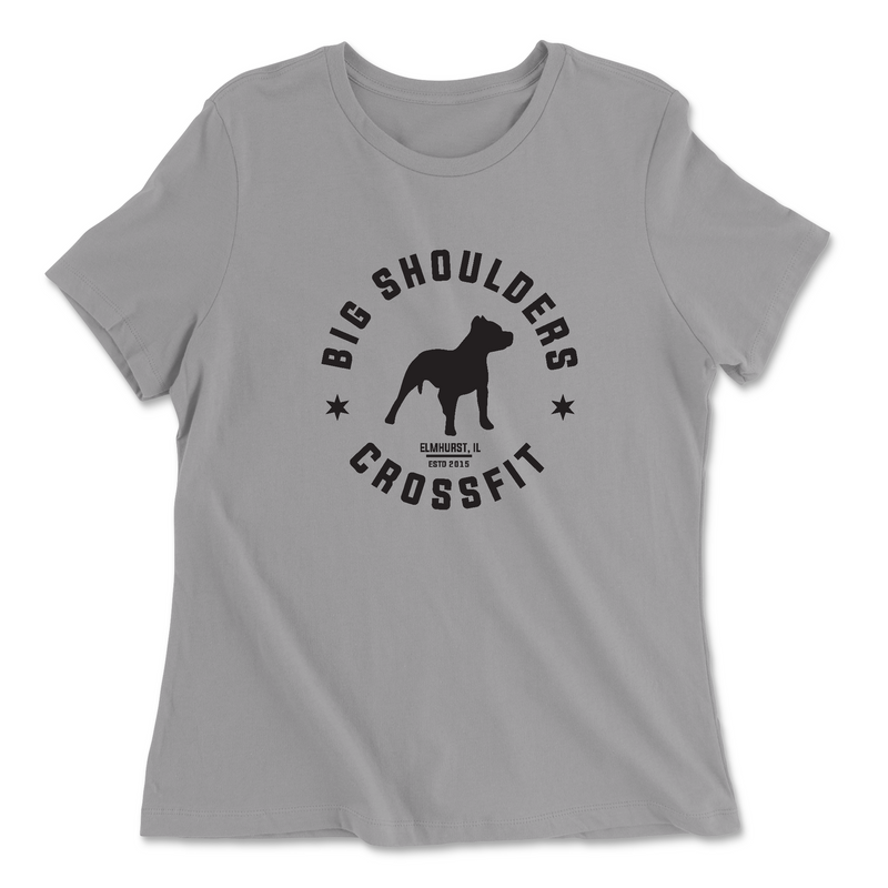 Womens 2X-Large SOLID_ATHLETIC_GREY Relaxed Jersey T-Shirt