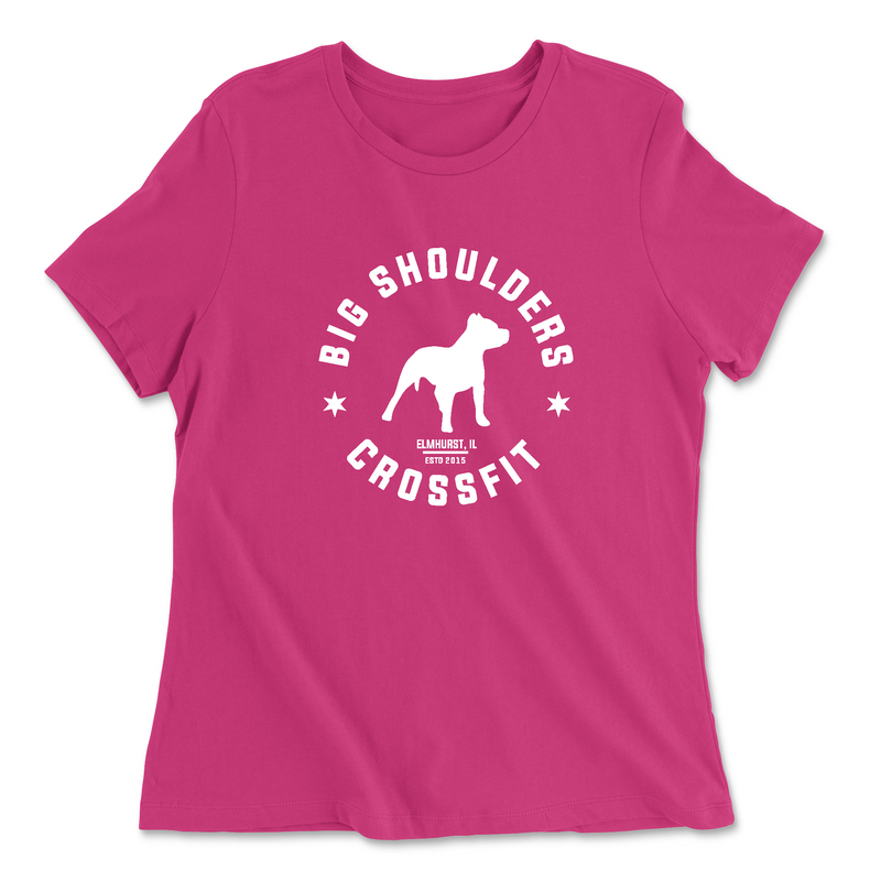 Womens 2X-Large BERRY Relaxed Jersey T-Shirt