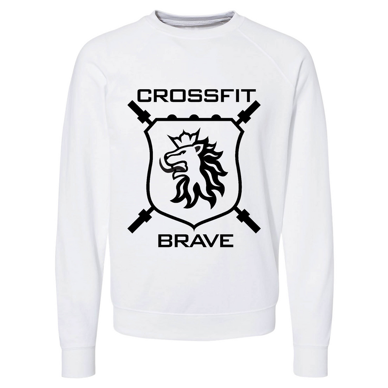 Mens 2X-Large WHITE CrewNeck