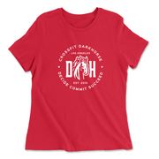 Womens 2X-Large RED Relaxed Jersey T-Shirt
