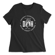 Womens 2X-Large BLACK Relaxed Jersey T-Shirt