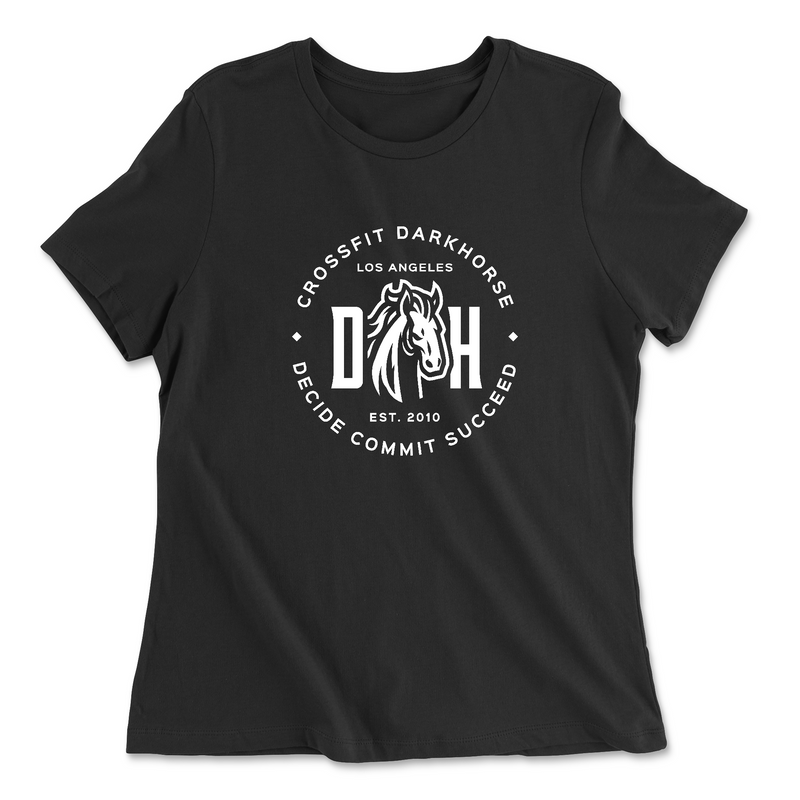 Womens 2X-Large BLACK Relaxed Jersey T-Shirt