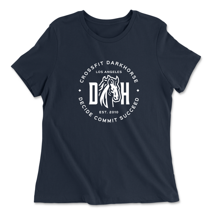 Womens 2X-Large NAVY Relaxed Jersey T-Shirt