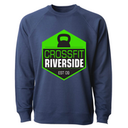 Mens 2X-Large INDIGO CrewNeck